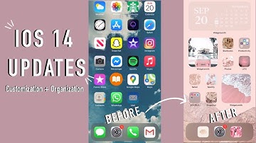 IOS14 UPDATES |Customize + Organize your home screen (Widgetsmith tutorial+secret home screen hack)