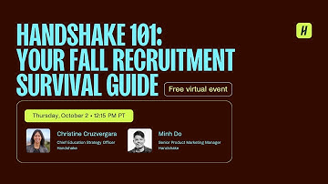 [Quarter system edition] Handshake 101: your fall recruitment survival guide | Campus to Career