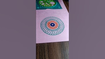 Simple Spirograph Design Geometric Pattern #shorts #ytshorts #trending #spirograph #art #fyp #viral