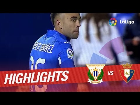 Resumen de CD Leganés vs Osasuna (2-0)