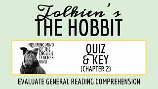 The Hobbit Chapter 2 Quiz and Answer Key for High School