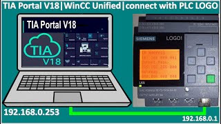 PLC LOGO connect with TIA Portal V18 WinCC Unified