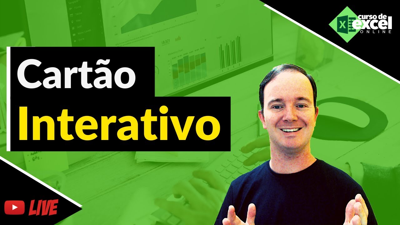 Dashboards | Cartão Interativo com Controle de Formulário no EXCEL