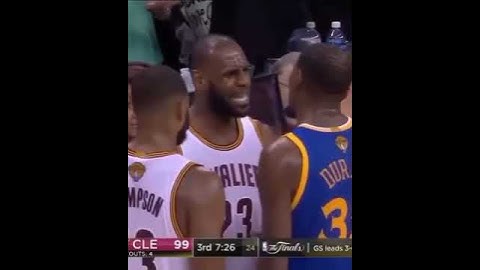Lebron trash talk to KD posterizes Javel McGee #shorts