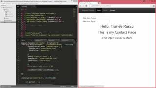 03 Routing and Templating in AngularJs -  003 Routing Route Controllers and the routeParams service