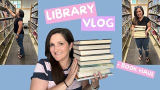 COME TO THE LIBRARY WITH ME | LIBRARY VLOG + BOOK HAUL📚