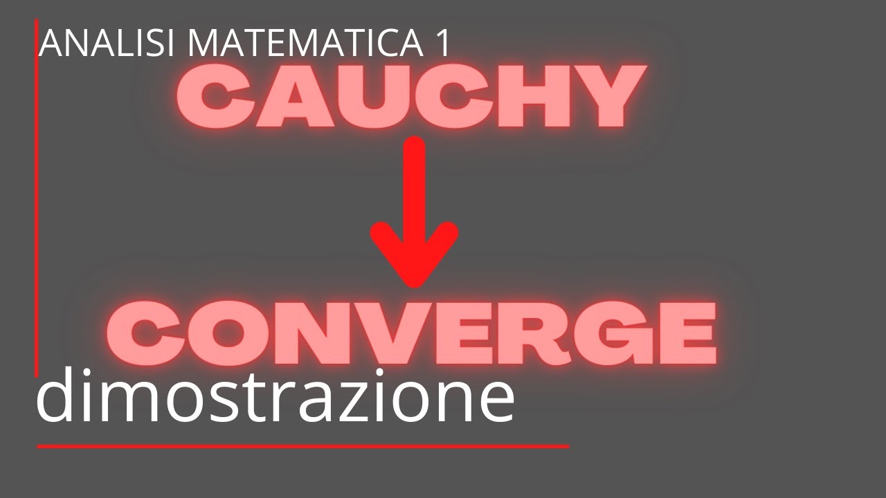 Se una successione è di Cauchy allora converge (Parte 2) - Criterio di convergenza di Cauchy