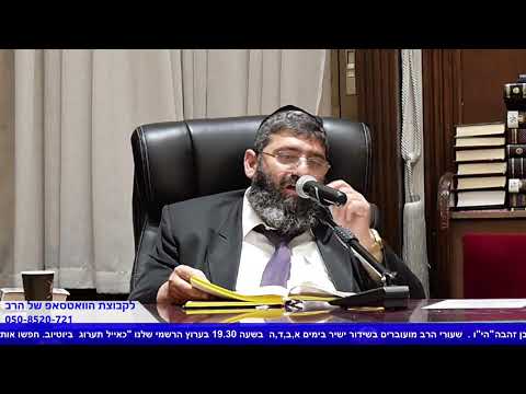 הרב אייל עמרמי - הלכות שבת - י' תמוז תשפ"ג