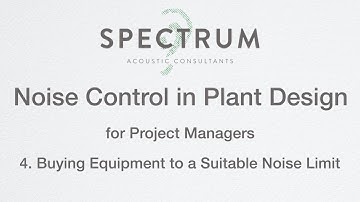 Part 4: Buying Equipment to a Suitable Noise Limit