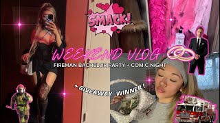 WEEKEND STRIPPER VLOG: Firemen Bachelor Party, VIP Rooms + Giveaway Winner 🚒👨🏻‍🚒💸