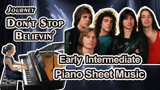 Don't Stop Believin' (Journey) Early Intermediate Piano Sheet Music (Arranged by Jennifer Eklund)