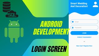 How to make login screen using xml in android studio