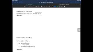 2.5 Ex. 3 - Chain Rule with Square Root function