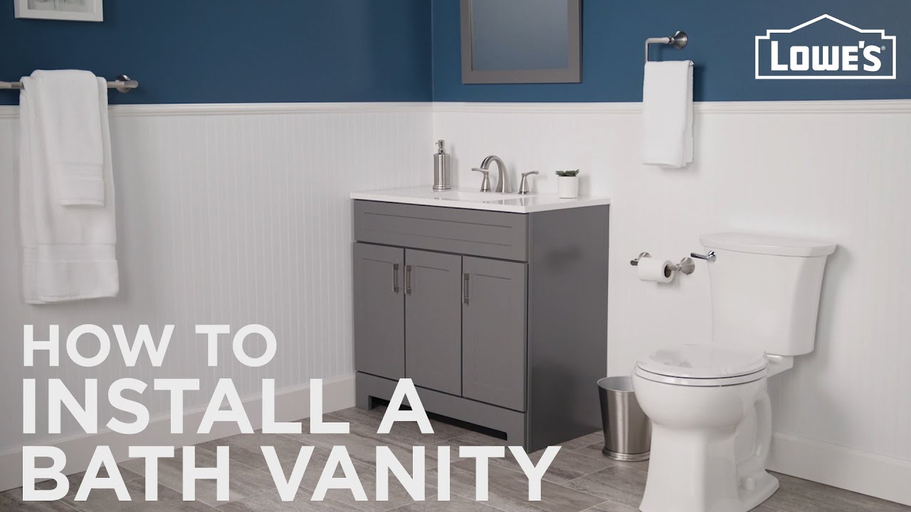 How To Install A Bathroom Vanity You - How To Make A Bathroom Vanity Fitters Earned
