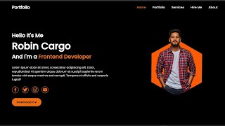 Animated Personal Portfolio Website using HTML,CSS & JavaScript