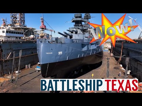 USS Texas Batleship Battleship Texas Dramatic Transformation Painted