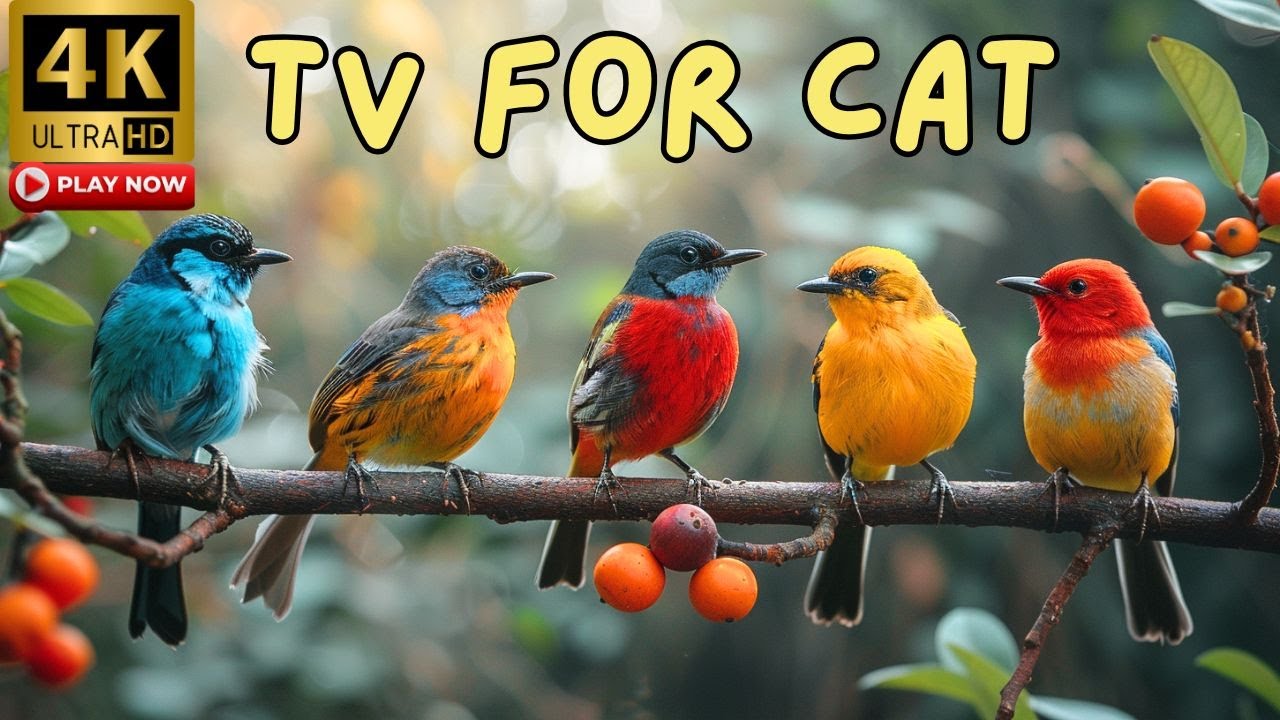Cat TV 4K UHD 🐦 Cute Birds Everywhere — The Ultimate Bird TV for Cats!
