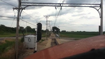 Milwaukee Road F7 #118C cab ride at IRM -6/23/12