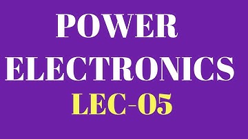 Power Electronics Lecture -  5 commutation techniques of thyristor
