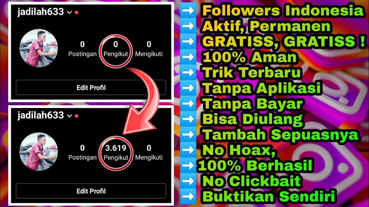 Cara menambah followers instagram indonesia gratis CARA MENAMBAHKAN
