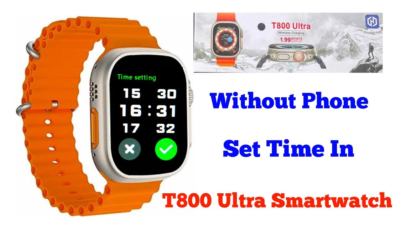 how-to-set-time-in-t800-ultra-smartwatch-t800-smartwatch-time-setting