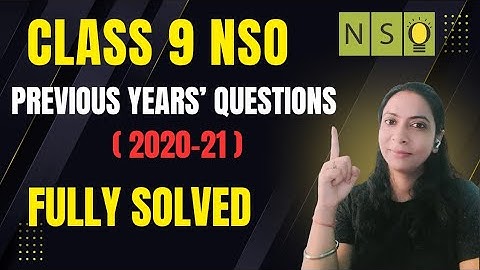 Class 9 NSO Previous Year