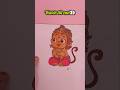 Little Hanuman Drawing 🧡✨ |Oil Pastels Step-by-Step Tutoria🎨 | Watch Till End 👀 #hanuman #oilpastels