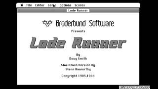 First 4 levels of Classic Mac Lode Runner recording setup test