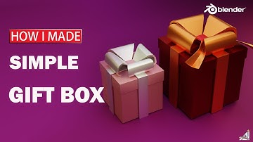 how i made simple gift box in blender