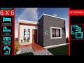 Casa 6 x 6 metros / Planos gratis