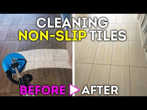Cleaning Non-Slip (Anti-Slip) Porcelain Tiles - YouTube