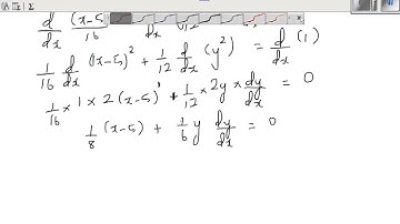 Equation of a tangent on a conic section