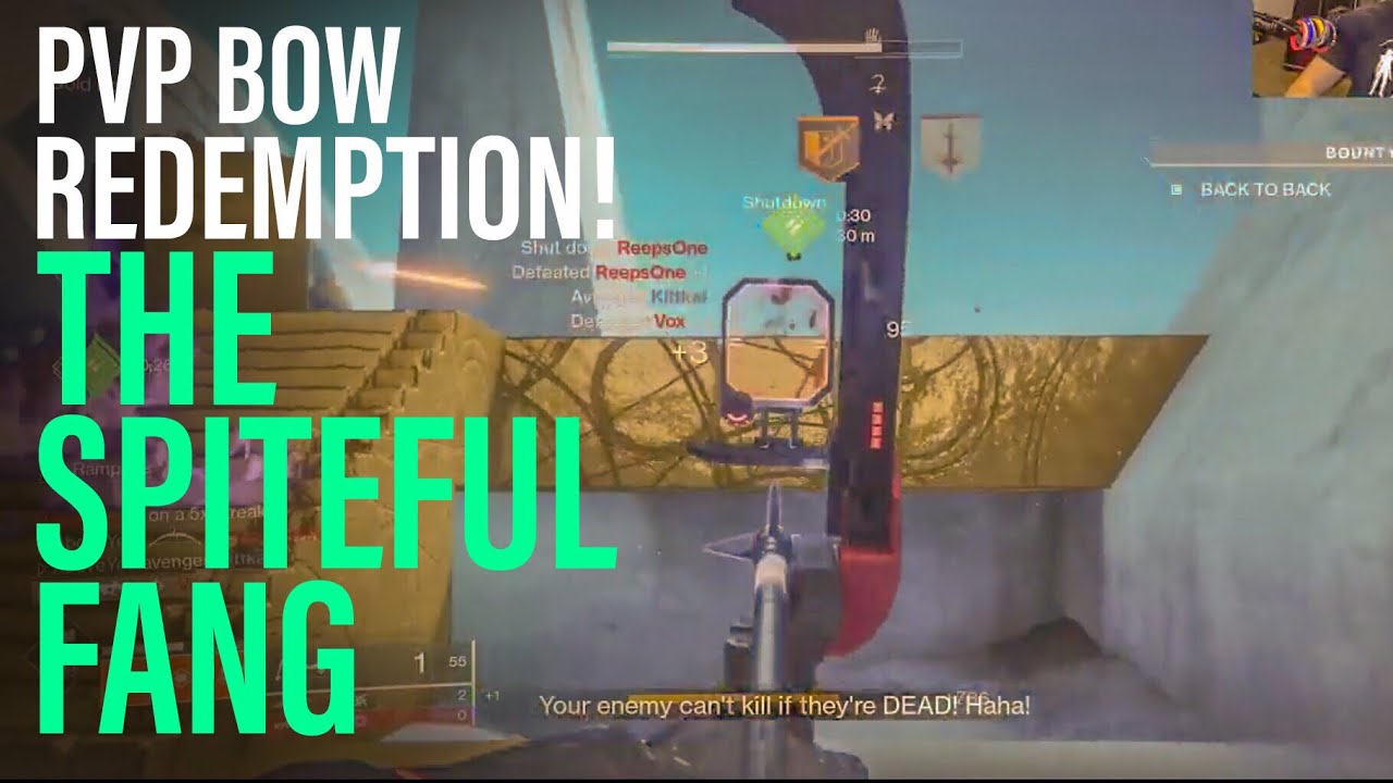 PVP Bow Redemption! The Spiteful Fang Returns! (Black Armory Destiny 2)