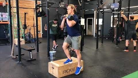 Kettlebell Rack Lateral Step Up