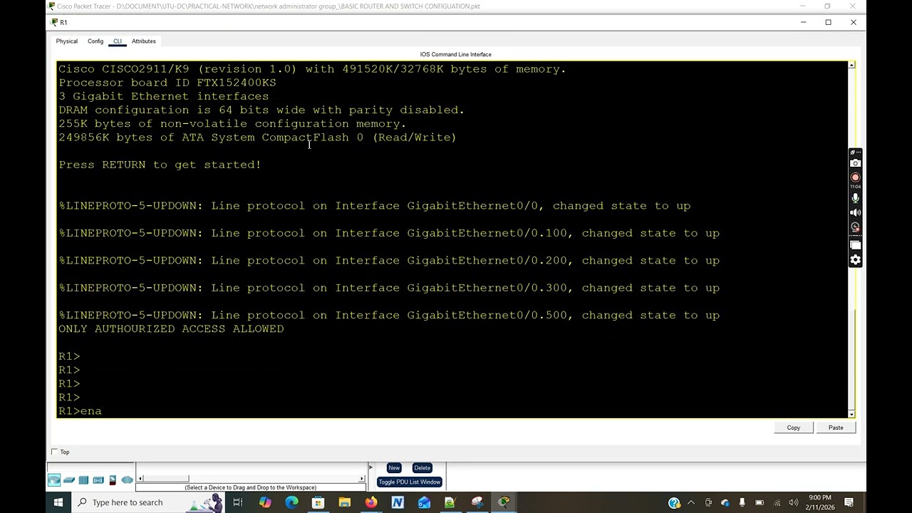 Switch Security Concept Port Security