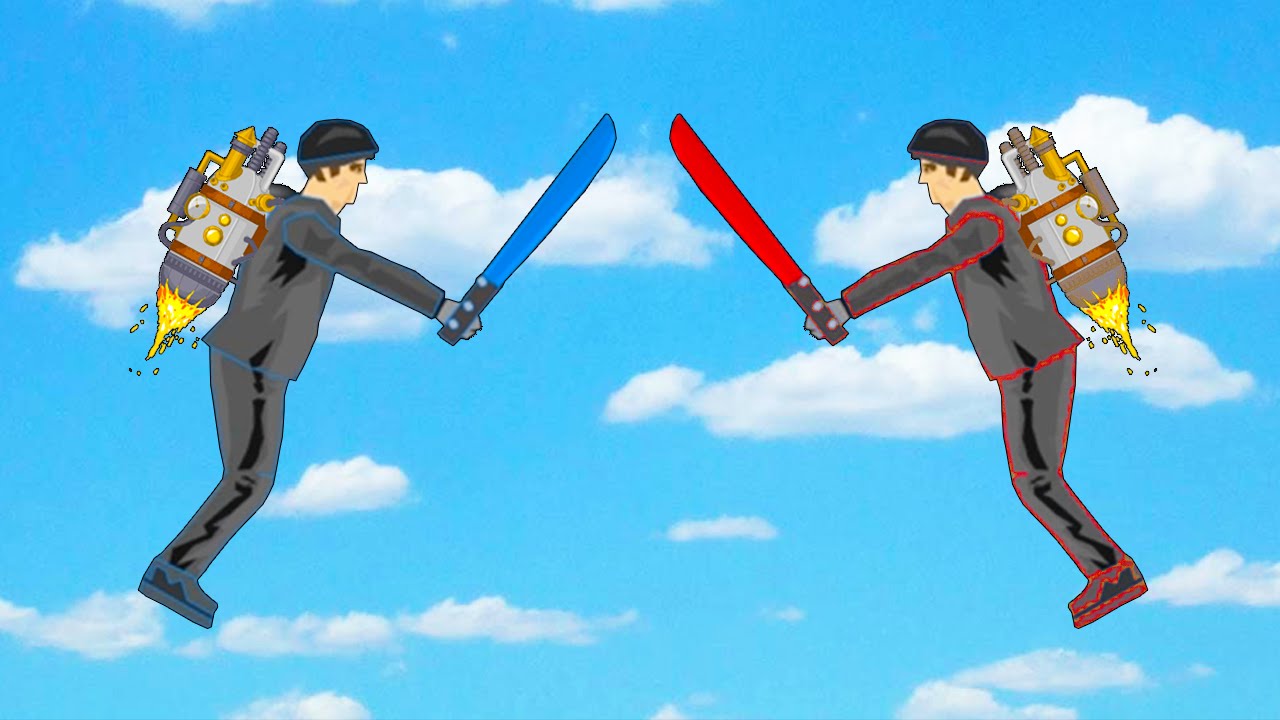 EXTREME JETPACK FIGHT! (Happy Wheels #45) - YouTube