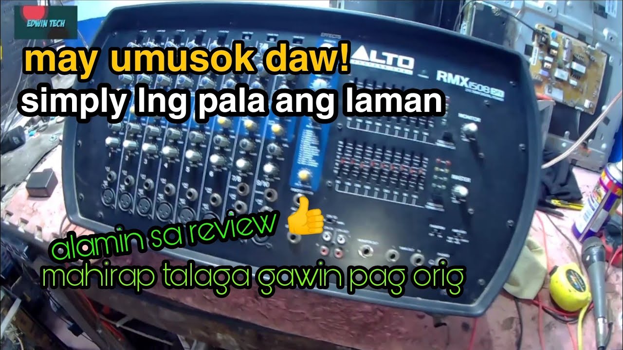 藍都ページ ALTO RMX 1508 dfx powered mixer (review and repair) - YouTube