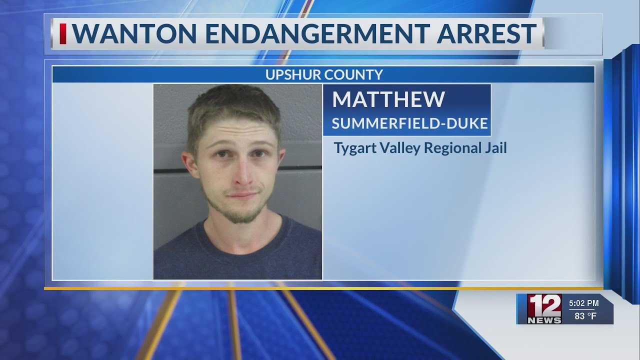 Buckhannon man charged with wanton endangerment after allegedly ...