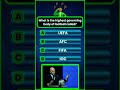 Sports | Sports video | Question | MCQ | Quiz | #football #sports #sportsvideo #shorts #shortsvideo