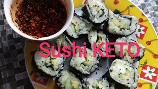 Sushi KETO/ fácil y rápido/ pocos ingredientes/ bajo en carbohidratos/ low carb