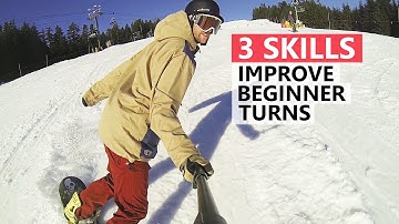 3 Skills to Improve Beginner Snowboard Turns