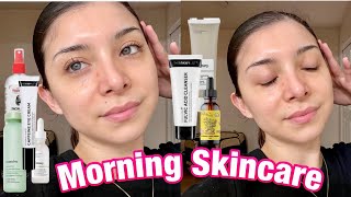 MORNING SKINCARE ROUTINE | Anti Aging, Smooth &amp; Dry Skin | USING ONLY AFFORDABLE PRODUCTS 💞 2024