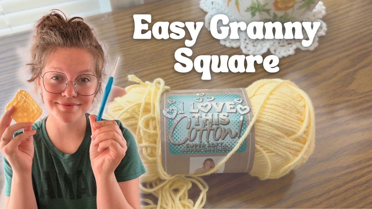 How to Crochet a Granny Square | Beginner Step-by-Step Tutorial