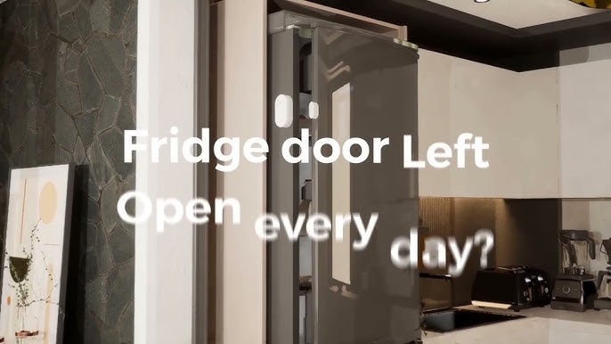 FRIDGGI - Freezer Door Alarm When Left Open, Fridge Door Alarm with Delay 80 DB to 110 dB, 60sec, 120sec, 180sec Reminders (White)