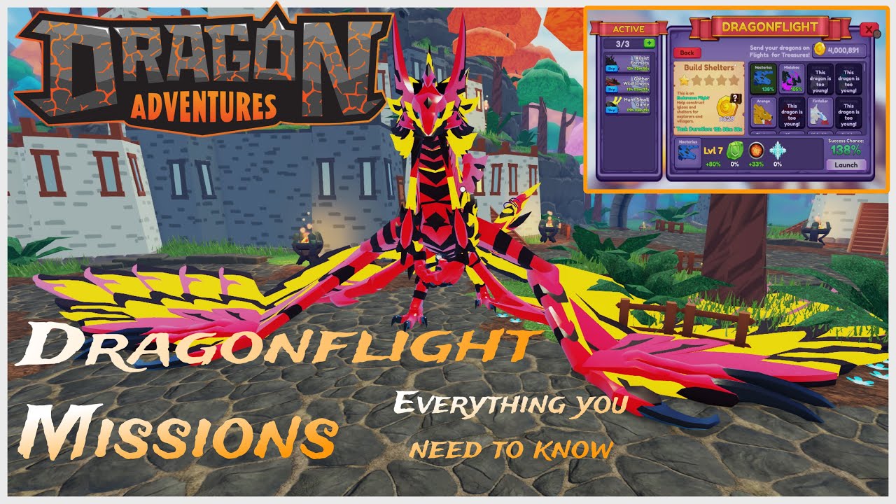 Dragon Adventures DragonFlight!!missions 🐉everything you need to know 🐉