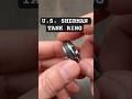 U.S. Sherman Tank Ring, Tungsten, authentic, Ring for him #handmade #madeintheusa #militaryhistory