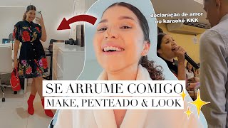 SE ARRUME COMIGO DATE ROMÂNTICO: make, penteado &amp; look | por Jessica Melo