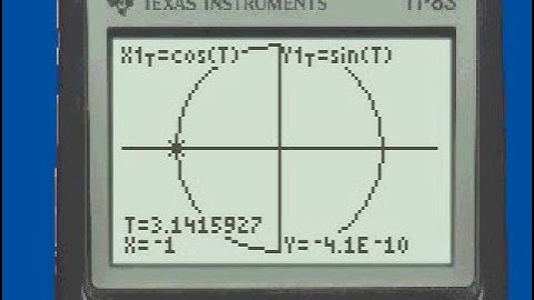Trigonometry Mini-Lecture: Graph the Unit Circle with a TI Graphing Calculator & Find Trig Values