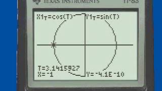 Trigonometry Mini-Lecture: Graph the Unit Circle with a TI Graphing Calculator & Find Trig Values