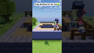 I Made Tic Tac Toe in Minecraft✅️ #shorts